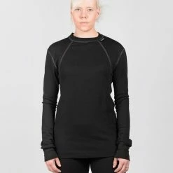 FinnSvala Merinovilla O-Neck -paita, Musta