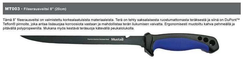 Mustad Fileerausveitsi 8″ 1 Mustad Fileerausveitsi 8″