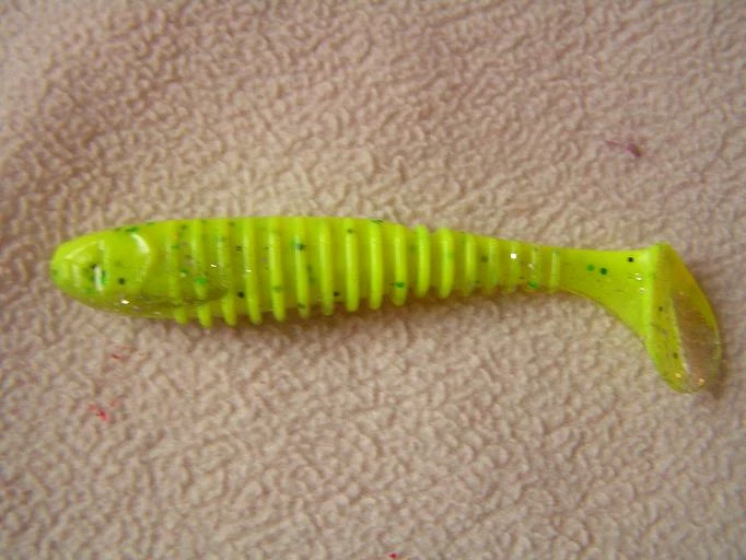 Berkley Flex Rib Shad 3.5″-jigit, Väri:Lime,100g 1 Berkley Flex Rib Shad 3.5″-jigit, Väri:Lime,100g