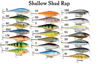 Rapala Shad Rap 7cm -vaappu 1 Rapala Shad Rap 7cm -vaappu