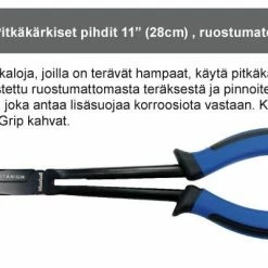 Mustad Pitkäkärkiset Pihdit 11″